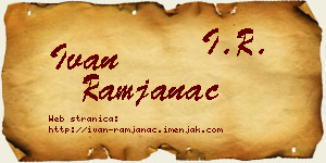 Ivan Ramjanac vizit kartica
